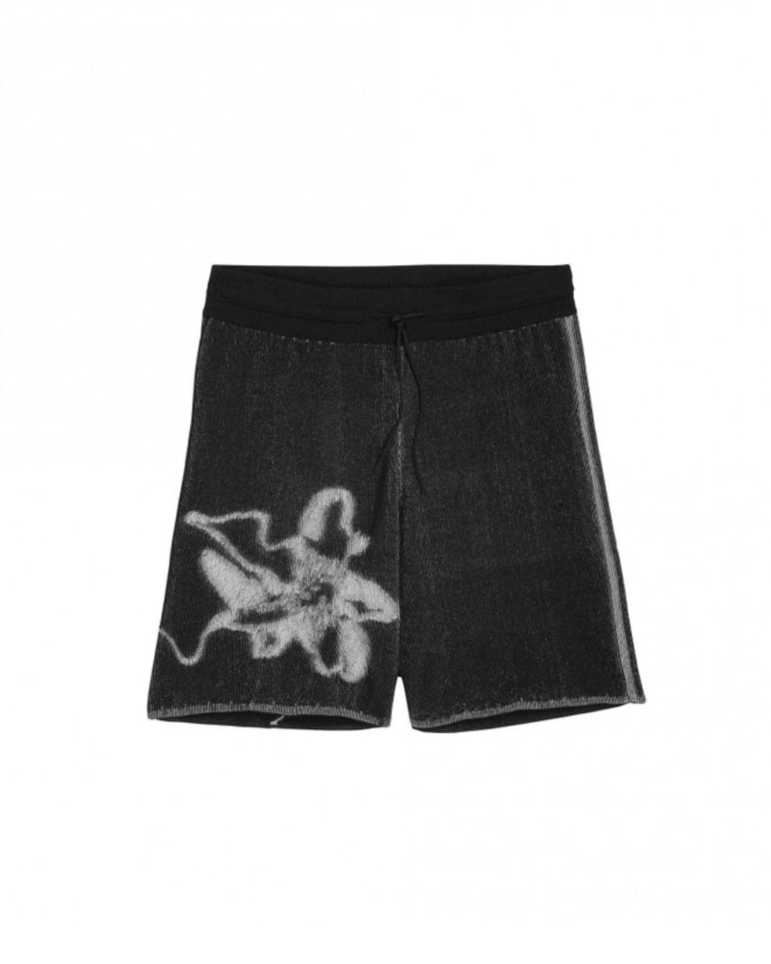 Y-3 Graphic Knit Shorts in Black