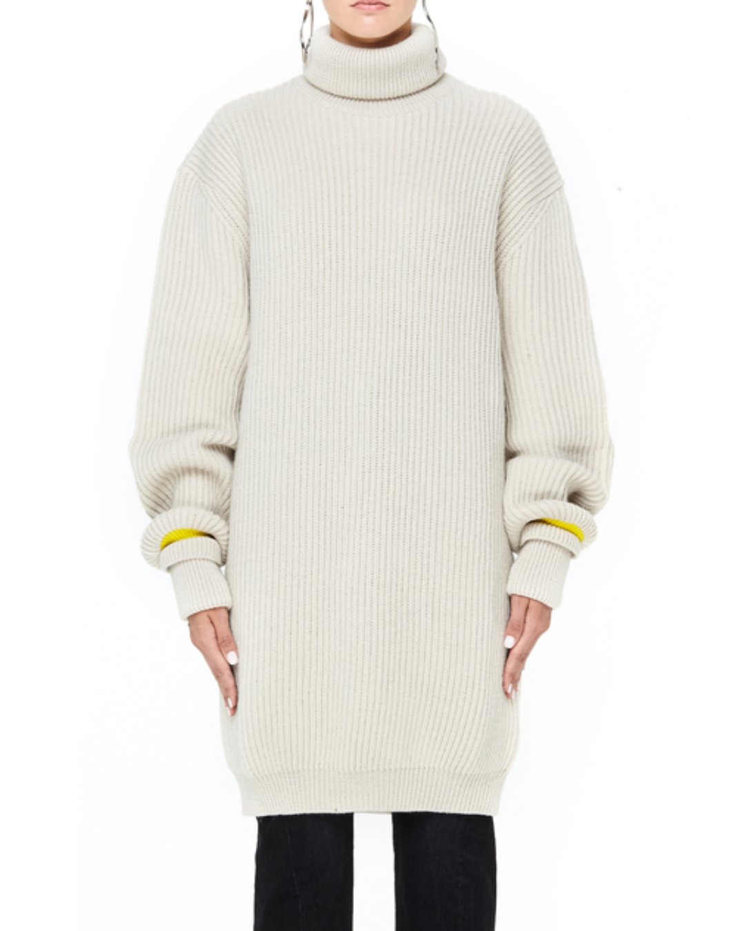 Maison Margiela Wool Turtleneck Sweater Dress