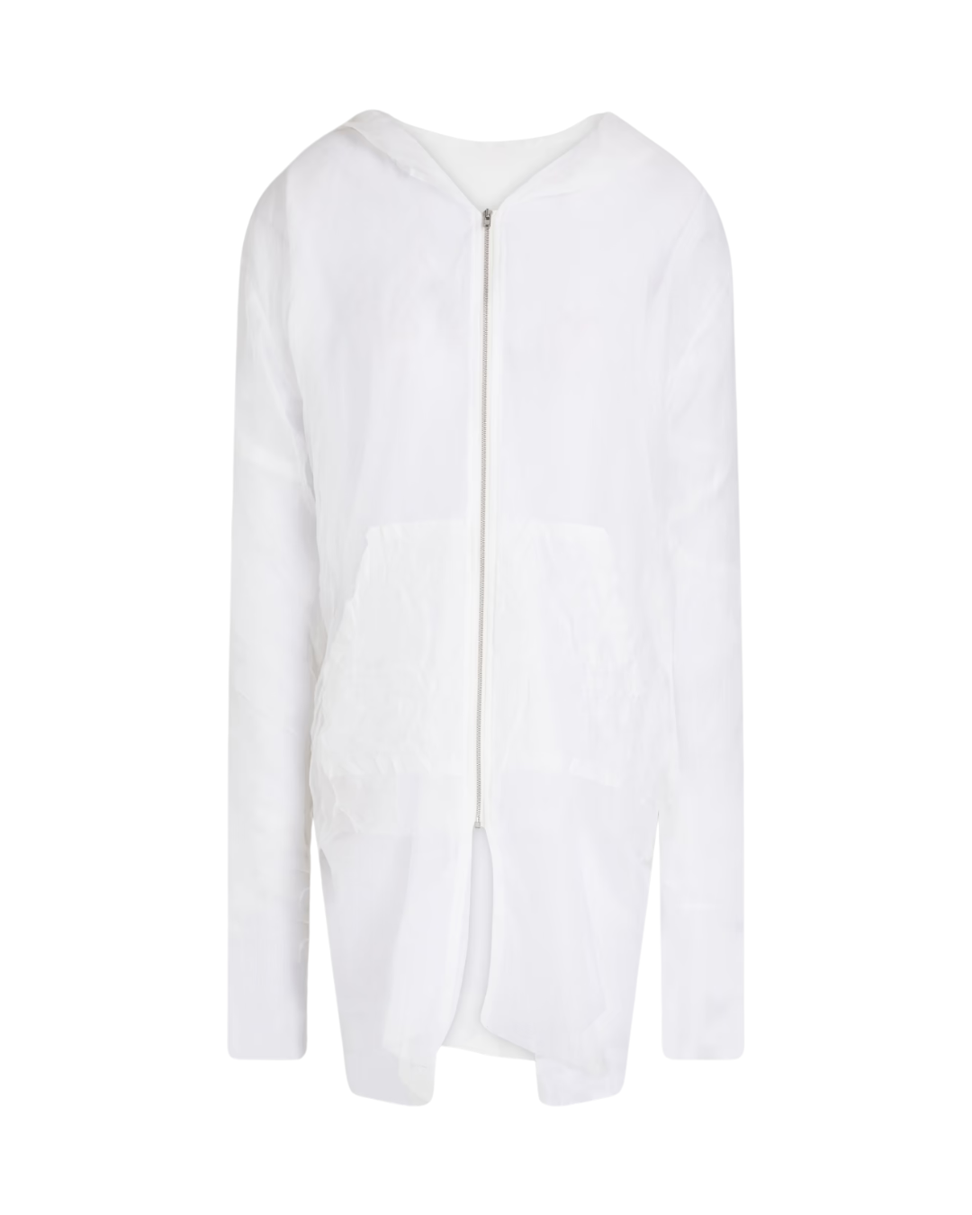 Maison Margiela Layered Silk-Gauze Hooded Jacket