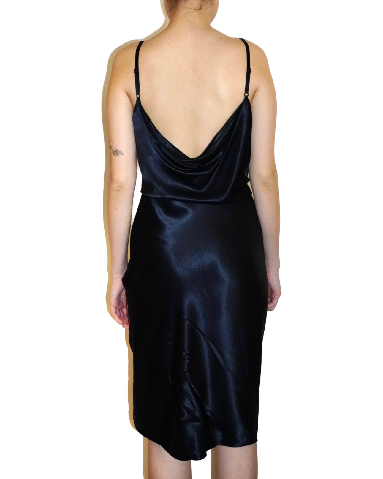 Alexander Wang Knot-Detail Satin Viscose Slip Dress