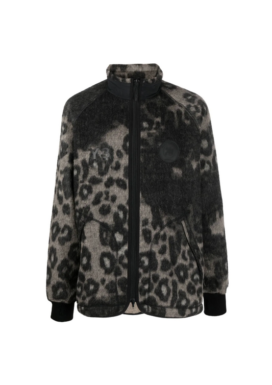 Y-3 Grey Zip-Up Sweatshirt