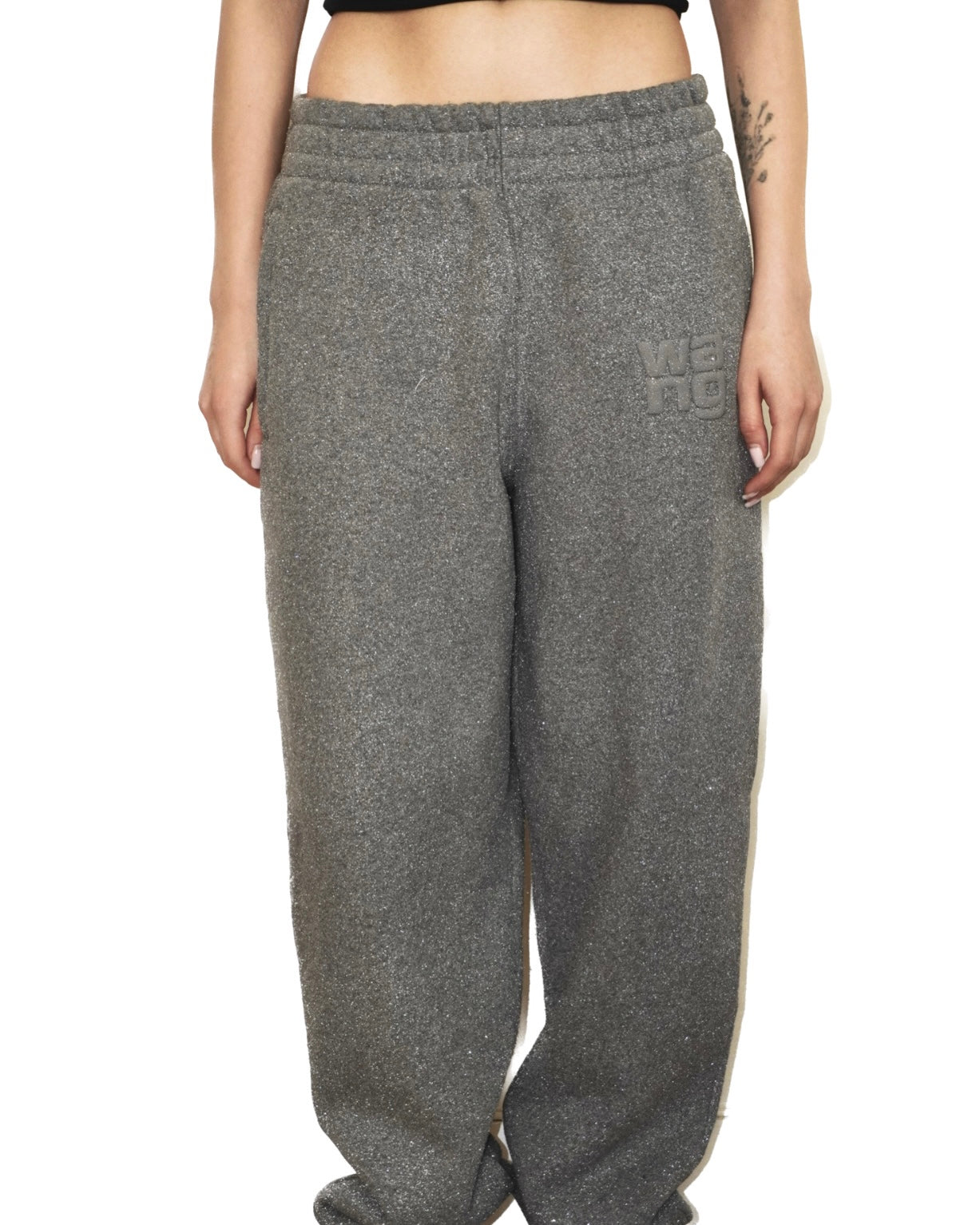 Alexander Wang Glitter Effect Trackpants