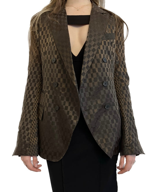 Haider Ackermann Jacquard Linen-Silk Blazer